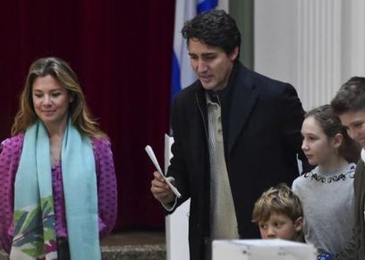 عائلة رئيس الوزراء الكندى