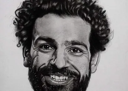 رسمة لمحمد صلاح