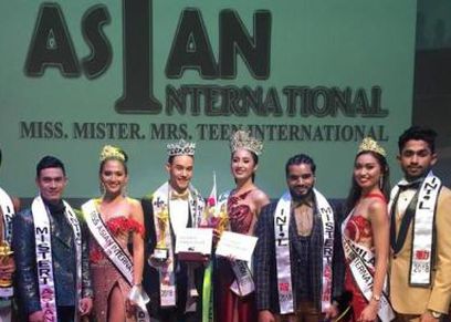 الفائزين بالمراكز الخمس الأولى بمسابقة ملك وملكة جمال آسيا 2018