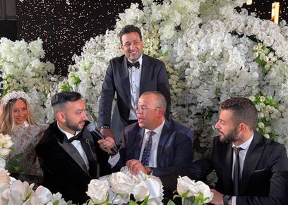من حفل زفاف نادر حمدي وزوجته سارة حسني