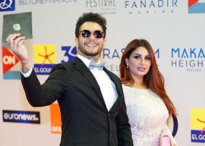 أحمد الفيشاوي وزوجته