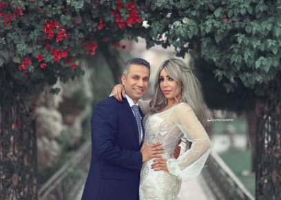 العميد محمد سمير وزوجته إيمان أبوطالب