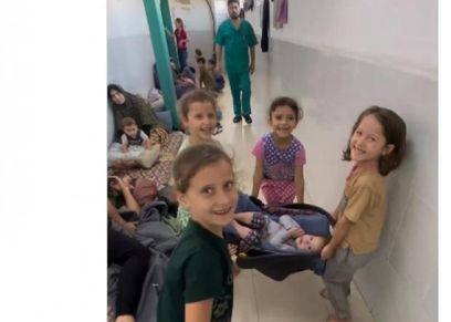 أطفال غزة بمستشفى الشفاء