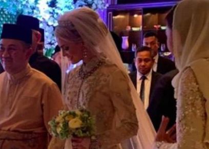 فيديو| زفاف ولي العهد الماليزي على مُربية