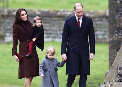 الأمير ويليام والدوقة كيت وأبناءهما