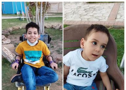 طفلان مصابان بمرض نادر متلازمة ليش نيهان