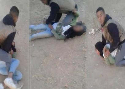 صورة من فيديو محاولة اغتصاب قاصر في المغرب