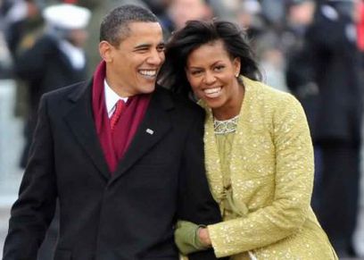 باراك أوباما وزوجته