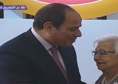 ليندا سليمان والرئيس عبدالفتاح السيسي
