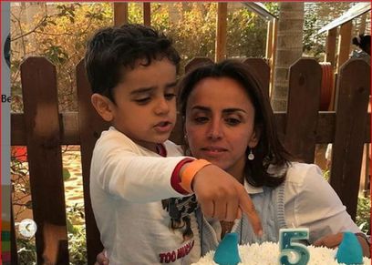 بالصور| علا رشدي تحتفل بعيد ميلاد ابنها