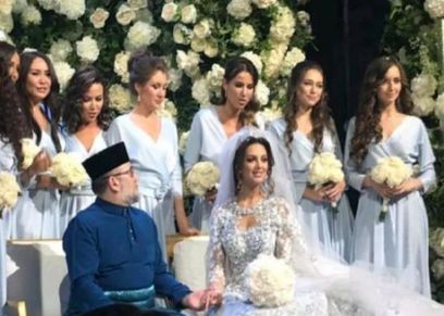مصادر تكشف عن زيارة ملك ماليزيا وملكة جمال روسيا لعياة للخصوبة قبل زفافهما بأيام