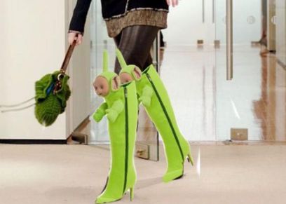 الحذاء الأخضر الطويل