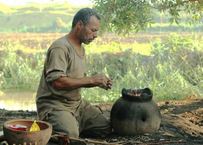 صناعة الفخار في قرية النزلة