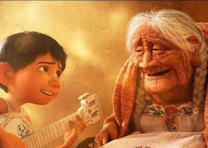 مشهد من فيلم coco