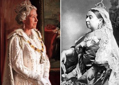 الملكة فيكتوريا والملكة إليزابيث