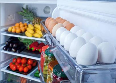 تخزين البيض في الثلاجة