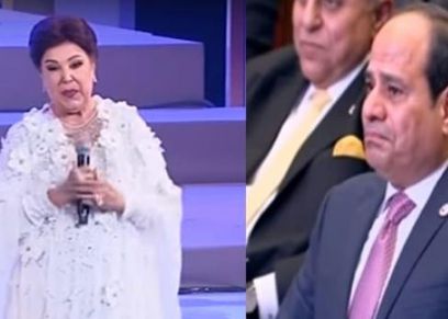 الرئيس السيسي والفنانة رجاء الجداوي