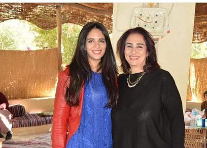 الفنانة مريم سعيد صالح وابنتها