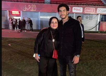 مصطفى شوبير ووالدته