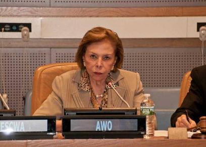 السفيرة مرفت تلاوي المديرة العامة لمنظمة المرأة العربية