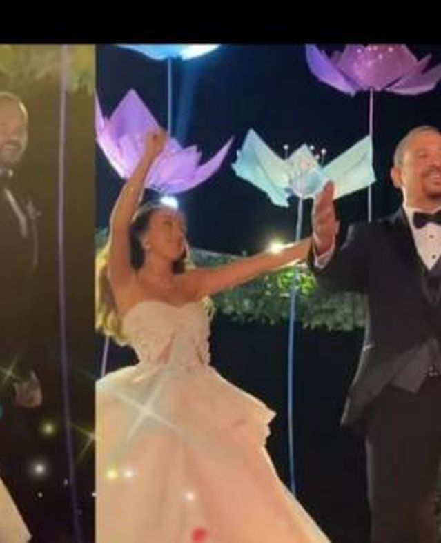 حفل زفاف ابنة الفنان هشام عباس: خطفت الجمهور بجمالها ووالدها عملها أغنية خاصة للفرح