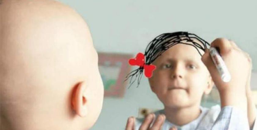 طفلة مصابة بالسرطان