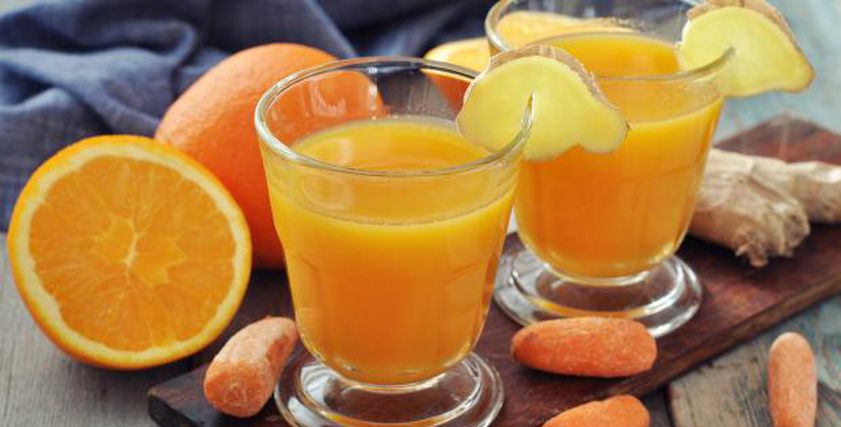 عصير برتقال بالجزر