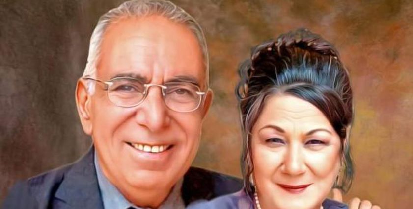 أحلام الجريتلي وشيرين حسين زوجها