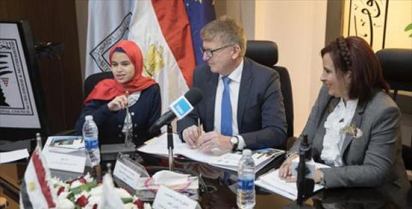 أمل ناجح مع يفان سوركوش سفير الاتحاد الأوروبي لدى مصر