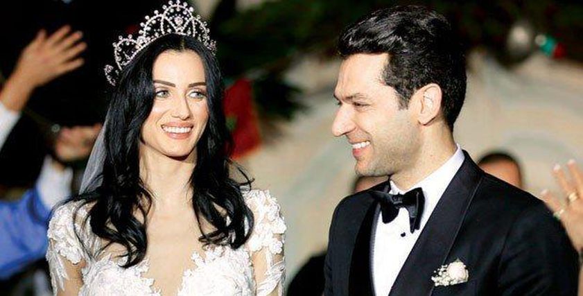 الممثل التركي مراد يلديريم وزوجته عارضة الأزياء المغربية ايمان الباني