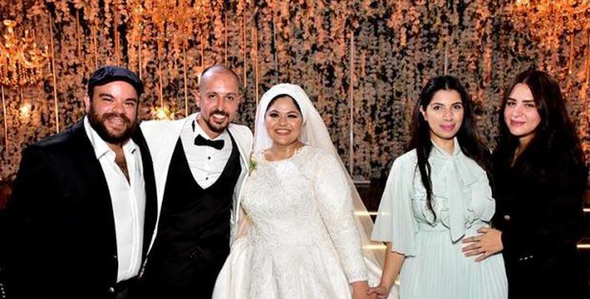 من حفل زفاف شقيقة مصطفى خاطر