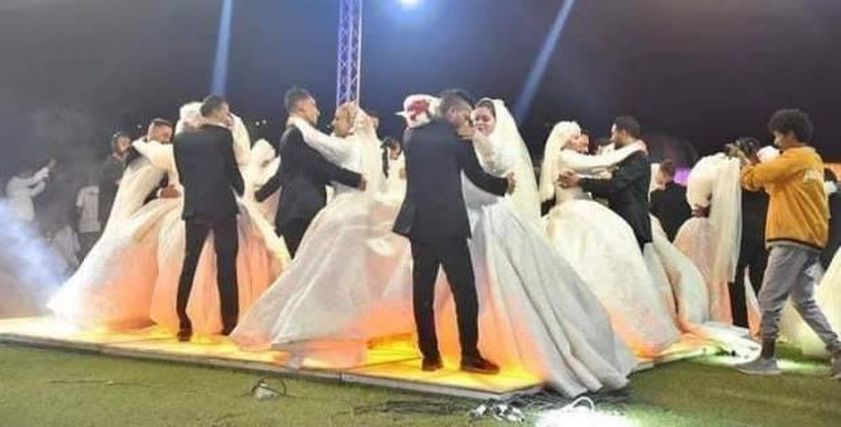 حفل زفاف 110 عرسان بأسيوط
