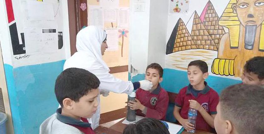 تطعيم تلاميذ المدارس - صورة أرشيفية