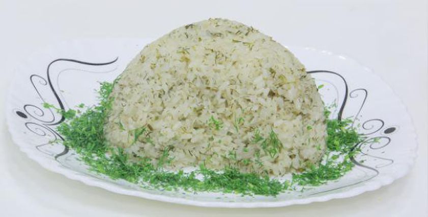 طريقة عمل أرز بالشبت والليمون