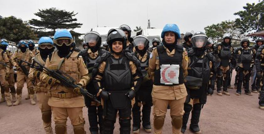 العشر شرطيات المصريات ضمن صفوف بعثة السلام