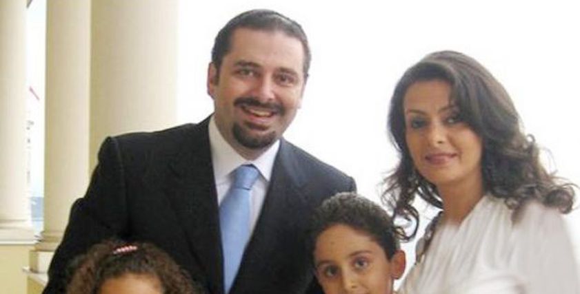 لارا الحريري وزوجها وأبنائهما