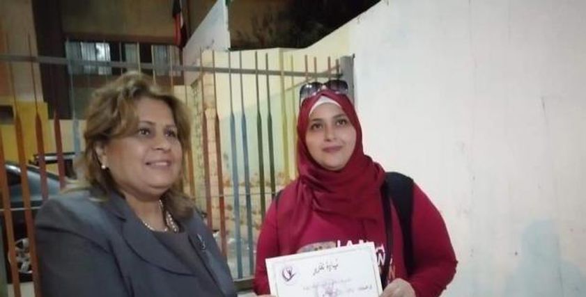 جانب من فعالية مبادرة المحاميات المصريات لحقوق المرأة