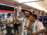 بالفيديو.. ماذا فعلت جماهير الأرجنتين في محطة «مترو» بروسيا ؟
