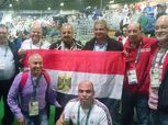 وزير الرياضة وأعضاء الأوليمبية يحتفلون ببرونزية إيهاب برفع علم مصر