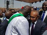 بالصور| أحمد أحمد يتواجد في مراسم تنصيب جورج وايا لرئاسة ليبريا