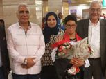 بالصور| «السرنجاوي» يستقبل السباح المصري «محمد الحسيني» في مطار القاهرة
