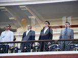 أشرف صبحي برفقة أحمد أحمد ورئيس مدغشقر لمتابعة مباراة الكونغو