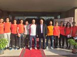 رئيس اللجنة الأولمبية يدعم لاعبي الريشة الطائرة قبل دورة الألعاب الأفريقية