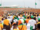 وتوجهت الجماهير إلى الملعب لمشاهدة مباراة ساحل العاج وغينيا بيساو في كأس الأمم الأفريقية