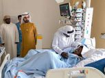 نائب رئيس دولة الإمارات يزور المصري أحمد ربيع بعد نجاته من الموت