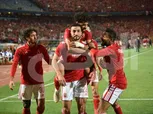 رد فعل لاعبي الأهلي بعد الفوز بهدفين أمام الرجاء المغربي بدوري الأبطال