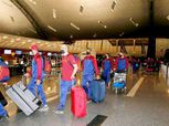 وصول بعثة منتخب قطر لكرة اليد إلى مطار برج العرب على متن طائرة خاصة