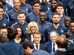 كأس العالم| الرئيس الفرنسي يدعم بلاده أمام بلجيكا من المدرجات