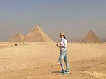 بطلة رولان جاروس للتنس تنشر صورها أمام الأهرامات