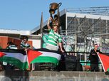 بالصور| مشجعو سيلتك يرفعون علم فلسطين في وجه فريق الكيان الصهيوني